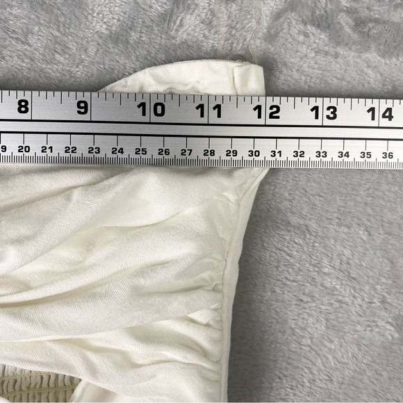 Petal and Pup Dress Women's 0 White Strapless Cut Out Midi Length Wedding - Picture 7 of 11